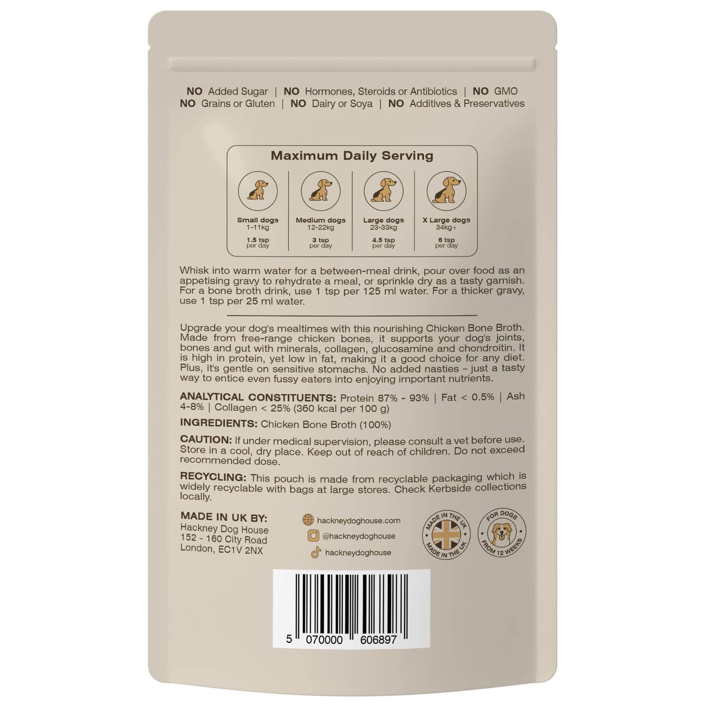 Bone Broth For Dogs | Dog Gravy Food Topper For Picky Eaters