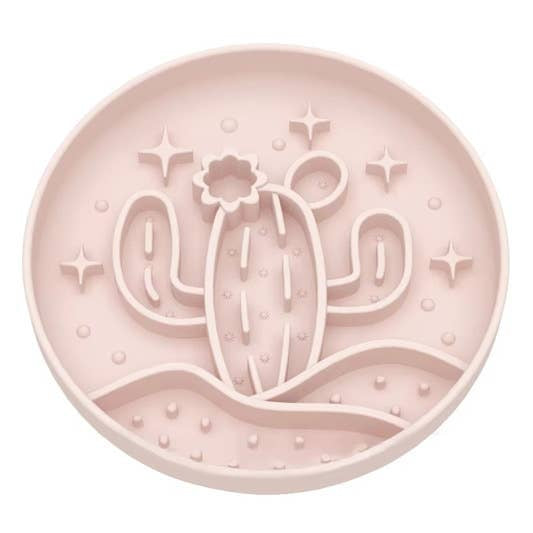 Meaty Licks Cactus Calm Slow Feeder – Blush Beige