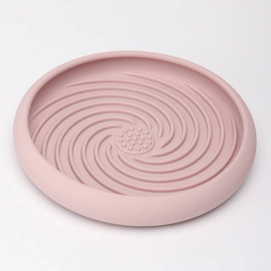 Meaty Licks Swirl Soother Slow Feeder – Rose Pink